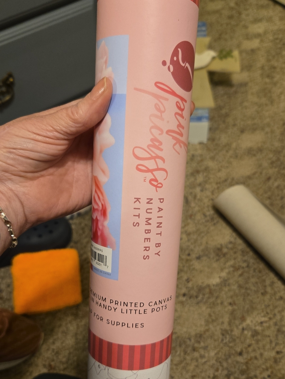 Pink Paint-By-Numbers Kit by